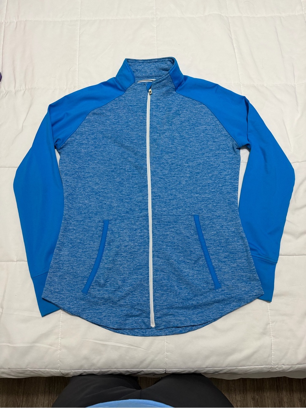 FootJoy Blue Full-Zip Raglan Active Jacket